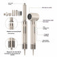 Styluxe™- 8 In 1 Hair Curler Blowing Combs